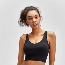 Load image into Gallery viewer, Longline Tank Top with Built In Bra