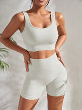 Load image into Gallery viewer, Seamless Ribbed 2-Piece Shorts Set