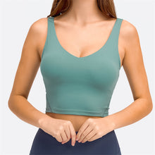 Load image into Gallery viewer, Longline Tank Top with Built In Bra