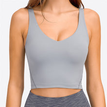 Load image into Gallery viewer, Longline Tank Top with Built In Bra