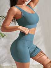 Load image into Gallery viewer, Seamless Ribbed 2-Piece Shorts Set