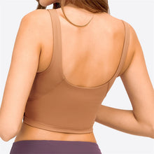 Load image into Gallery viewer, Longline Tank Top with Built In Bra