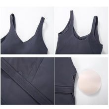 Load image into Gallery viewer, Longline Tank Top with Built In Bra