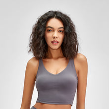 Load image into Gallery viewer, Longline Tank Top with Built In Bra