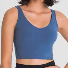 Load image into Gallery viewer, Longline Tank Top with Built In Bra