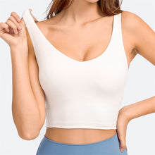 Load image into Gallery viewer, Longline Tank Top with Built In Bra