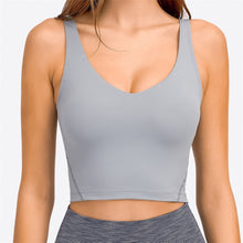 Load image into Gallery viewer, Longline Tank Top with Built In Bra
