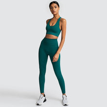 Load image into Gallery viewer, Seamless hyperflex leggings and top set
