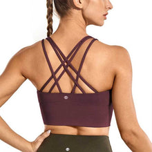 Load image into Gallery viewer, Strappy Yoga Bra Top (Medium Support) (Solid Colors)
