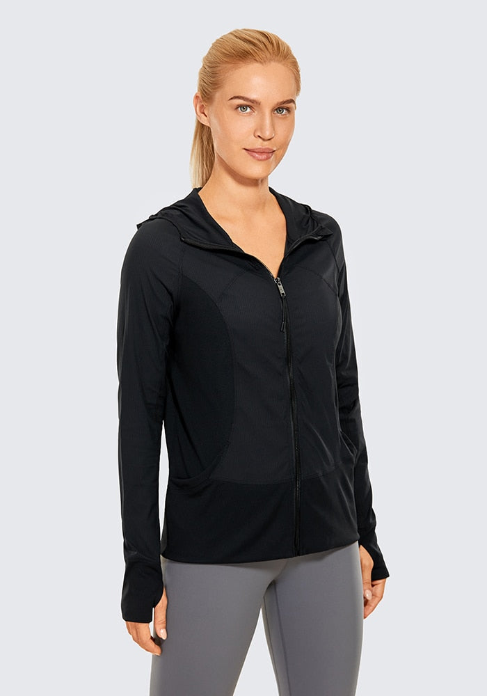 Lightweight Breathable Hooded Jacket with Pockets