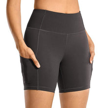 Load image into Gallery viewer, ** Breathable Luxury ** Naked Feeling High Waist Biker Shorts with pockets - 6 inches
